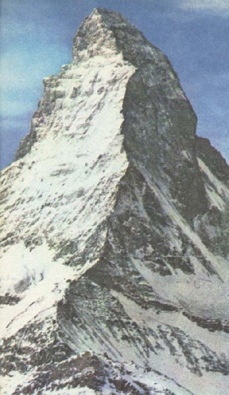 unknow artist Matterhorn subscription lange omojligt that bestiga,trots that the am failing approx 300 metre stores an Mont Among Germany oil painting art